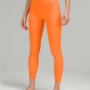 Lululemon Athletica Bright Orange Leggings